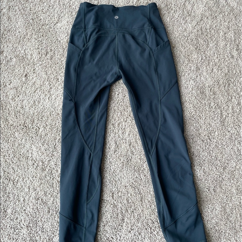 Lululemon leggings dark teal Sz 6